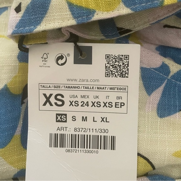 Zara Linen High Waisted Shorts - Picture 9 of 16